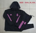 2021 Real Madrid Black Windbreaker S-2XL - 图片 9