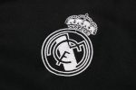 Real Madrid 21-22 Long Zip Hoodie Black with Blue Zipper - 图片 5