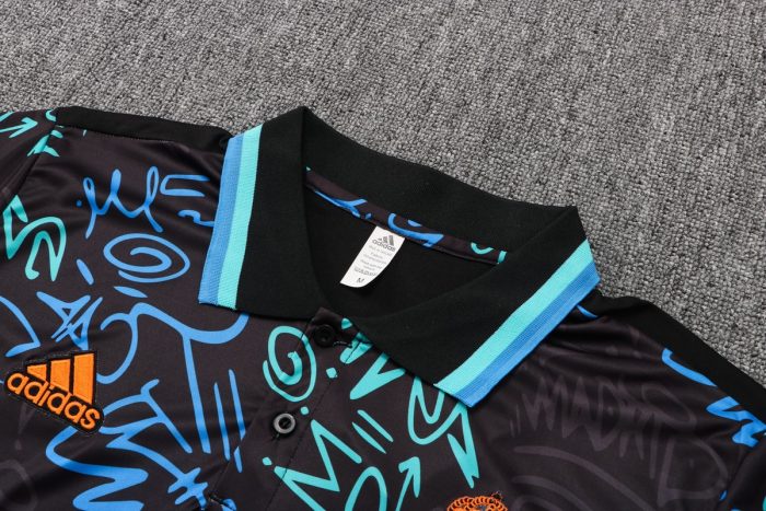 Real Madrid Polo Full Body Splatter Dark Gray - 图片 6