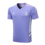 Real Madrid 22-23 Light Purple Short Sleeve Training Set with 5-Panel Shorts - 图片 8