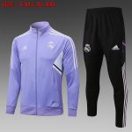 Real Madrid 22-23 Light Purple Long Zip Jacket