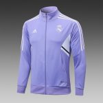 Real Madrid 22-23 Light Purple Long Zip Jacket - 图片 4