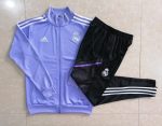 Real Madrid 22-23 Light Purple Long Zip Jacket - 图片 9