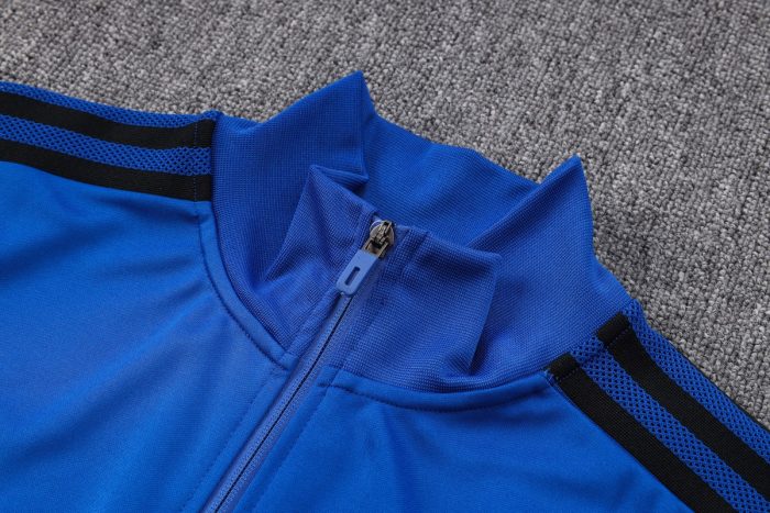 Real Madrid 22/23 Long Zip Jacket Colorful Blue (Black Trim) - 图片 7