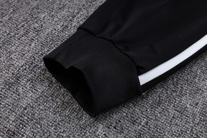 Real Madrid 22/23 Long Zip Jacket White with Black Trim - 图片 4
