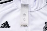 Real Madrid 22/23 Long Zip Jacket White with Black Trim - 图片 5