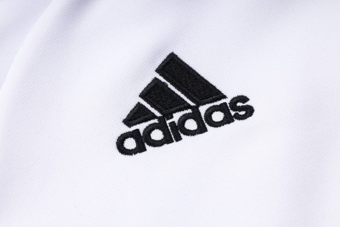 Real Madrid 22/23 Long Zip Jacket White with Black Trim - 图片 7