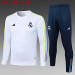 Real Madrid 23-24 White Long Sleeve Round Neck
