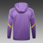 Real Madrid 24/25 Long Zip Hoodie Purple - 图片 8