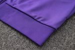 Real Madrid Purple Retro Long Zipper Jacket - 图片 5
