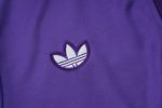 Real Madrid Purple Retro Long Zipper Jacket - 图片 6