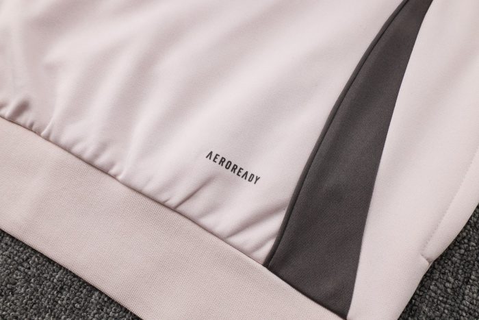 Real Madrid 24-25 Half-Zip Hoodie Light Pink - 图片 5