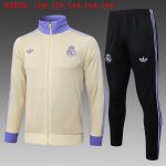 Real Madrid 24-25 Kids' Long Zipper Jacket in Apricot - 图片 2