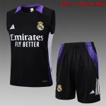 Real Madrid 24-25 Vest Black with Purple Collar