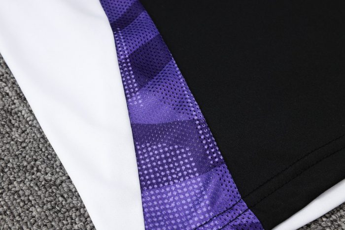 Real Madrid 24-25 Vest Black with Purple Collar - 图片 4