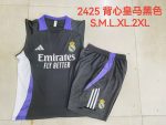 Real Madrid 24-25 Vest Black with Purple Collar - 图片 9