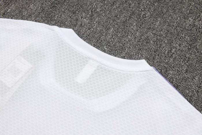 Real Madrid White Retro Edition Short Sleeve - 图片 3