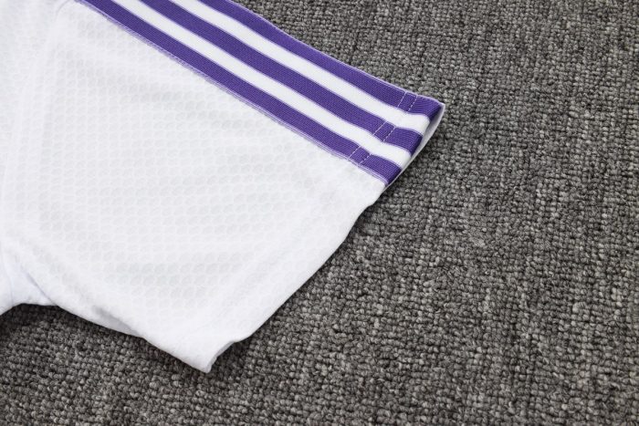 Real Madrid White Retro Edition Short Sleeve - 图片 5
