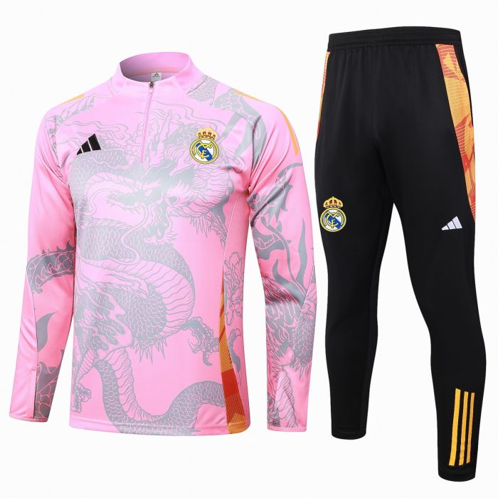 Real Madrid 24/25 Half-Zip Pink (Spray Ink Dragon) - 图片 8