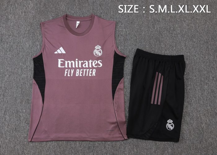 Real Madrid Vest Grey Purple - 图片 2