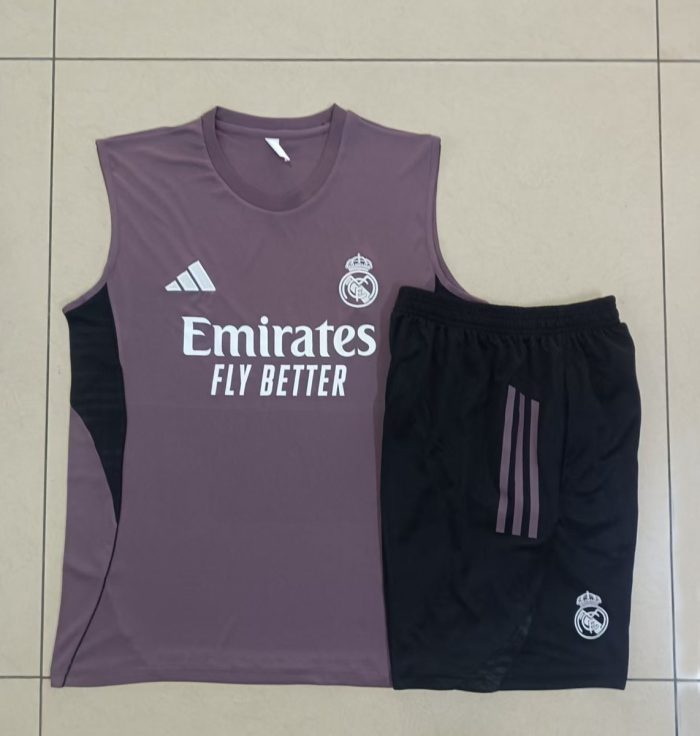 Real Madrid Vest Grey Purple - 图片 9