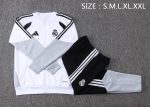Real Madrid White Long Zipper Jacket - 图片 2