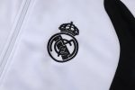 Real Madrid White Long Zipper Jacket - 图片 7