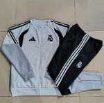 Real Madrid White Long Zipper Jacket - 图片 9