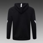 Real Madrid Black Long Zip Jacket with Hood - 图片 8