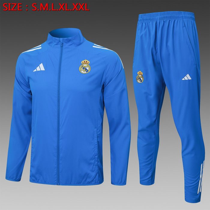 Real Madrid 25/26 Blue Windbreaker - 图片 8