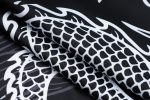 Real Madrid 23-24 Black Ink Splatter Short Sleeve Training Set with Capri Pants (Chinese Dragon) - 图片 3