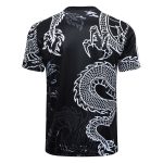 Real Madrid 23-24 Black Ink Splatter Short Sleeve Training Set with Capri Pants (Chinese Dragon) - 图片 7