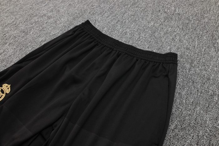 Real Madrid 23-24 Dark Green Short Sleeve Training Set with 3/4 Pants - 图片 4