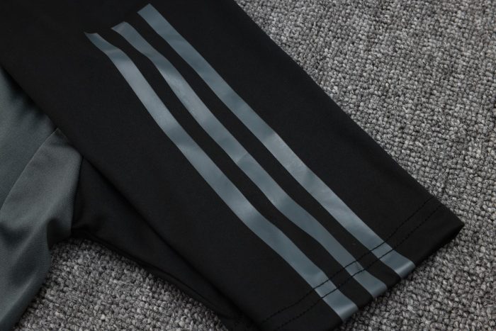 Real Madrid 23-24 Dark Green Short Sleeve Training Set with 3/4 Pants - 图片 6
