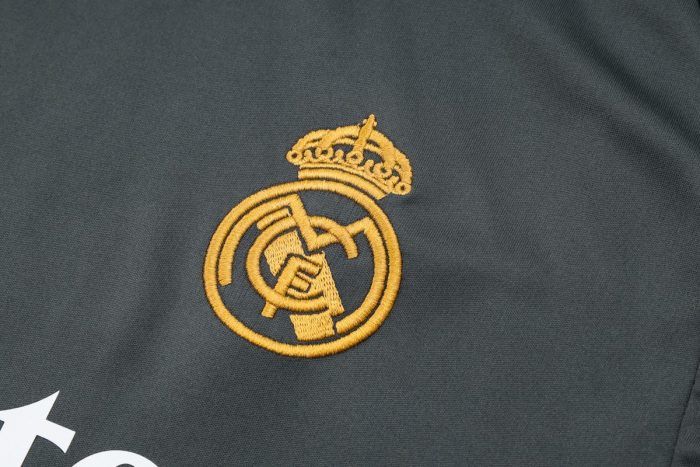 Real Madrid 23-24 Dark Green Short Sleeve Training Set with 3/4 Pants - 图片 7