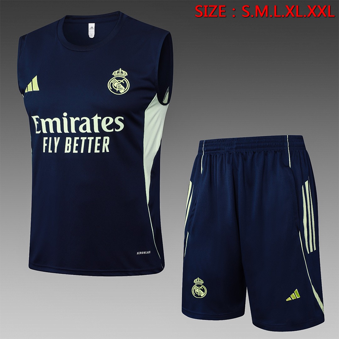 JER-5502_1 Real Madrid 2025/26 Vest Blue - 图片 1