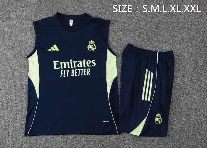 Real Madrid 2025/26 Vest Blue - 图片 2