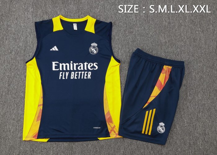 Real Madrid 24-25 Vest in Royal Blue - 图片 2