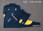 Real Madrid 23-24 Half Zip Jacket Royal Blue - 图片 2
