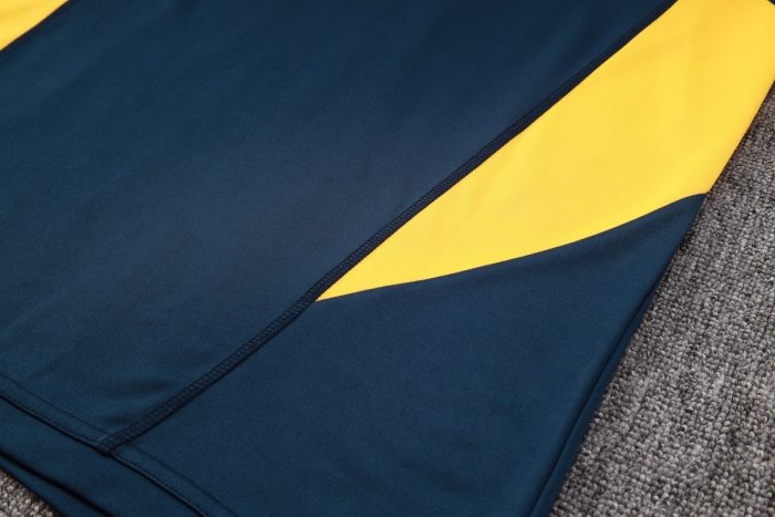 Real Madrid 23-24 Half Zip Jacket Royal Blue - 图片 3