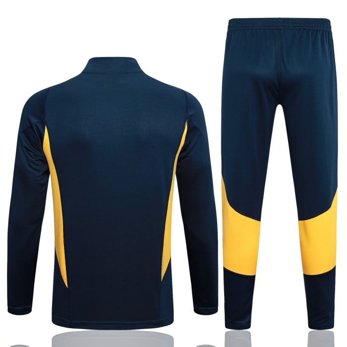 Real Madrid 23-24 Half Zip Jacket Royal Blue - 图片 7