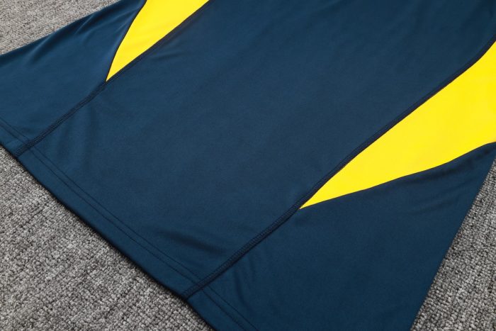 Real Madrid 23-24 Short Sleeve Training Suit in Royal Blue (with Pants) - 图片 3