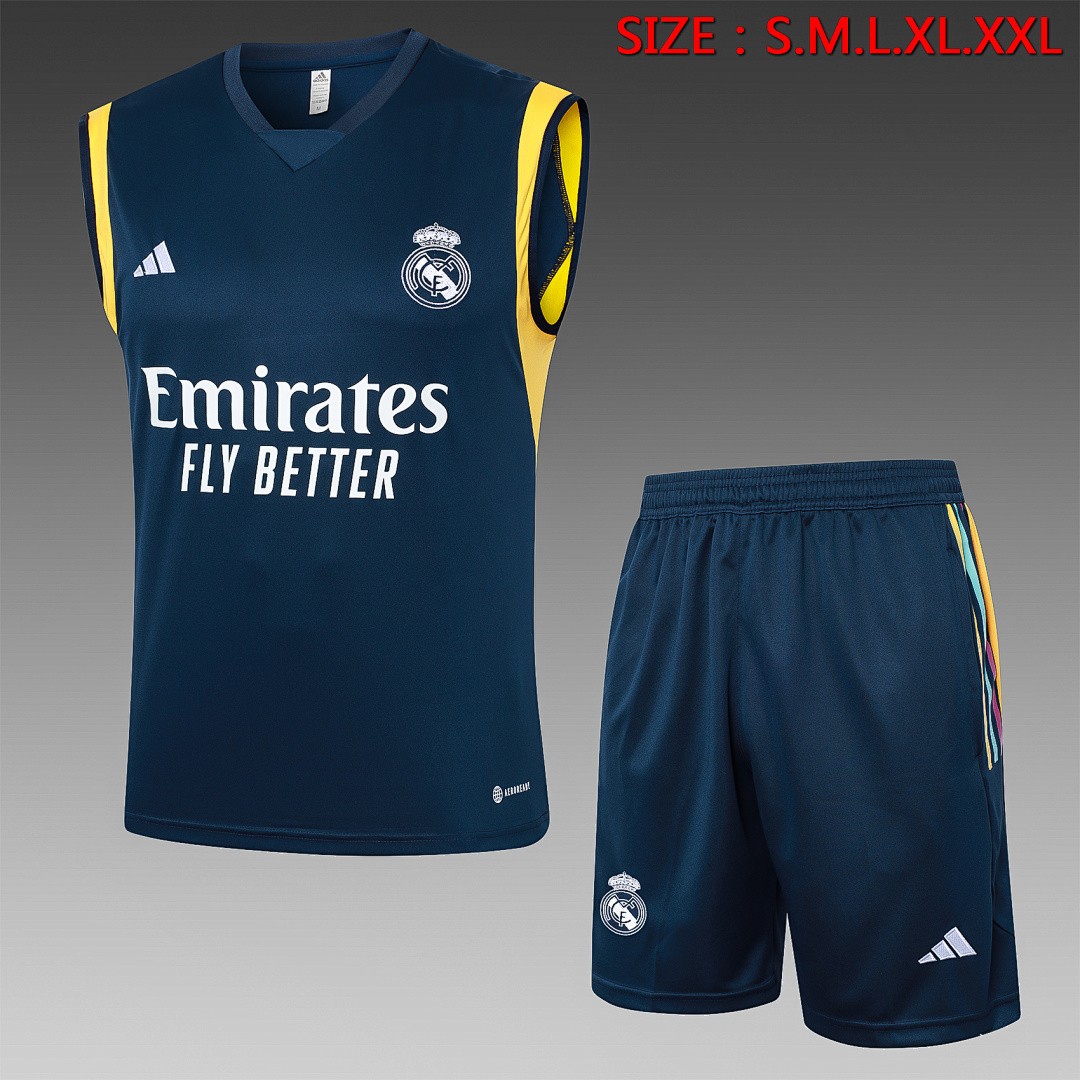 JER-5508_1 Real Madrid 23-24 Blue Vest - 图片 1