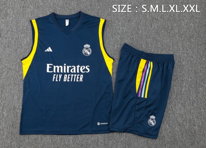 Real Madrid 23-24 Blue Vest - 图片 2