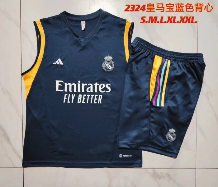 Real Madrid 23-24 Blue Vest - 图片 9