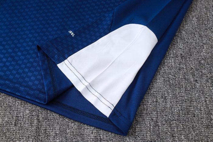Real Madrid Short Sleeve Training Suit - Blue - 图片 5