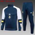 Real Madrid 23-24 Half-Zip Jacket Navy Blue
