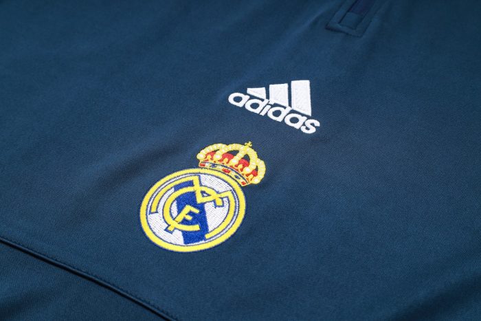 Real Madrid 23-24 Half-Zip Jacket Navy Blue - 图片 6