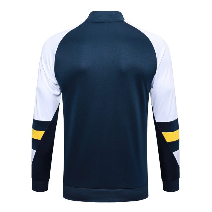 Real Madrid 23-24 Half-Zip Jacket Navy Blue - 图片 8