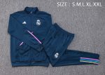 Real Madrid 23-24 Long Zip Jacket in Royal Blue - 图片 2